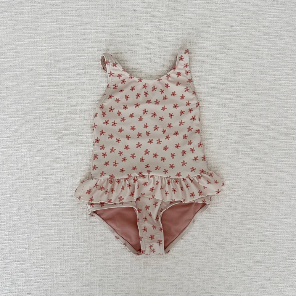 Floral Pink Kids Swimsuit